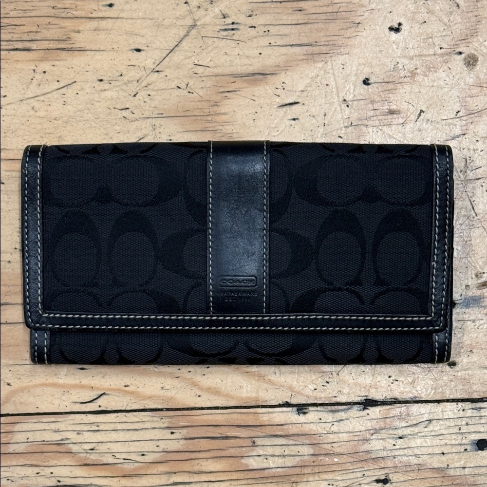 Coach Black Signature Wallet